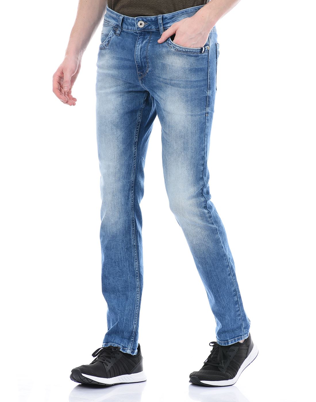 Flying Machine Men Casual Wear Blue Jeans